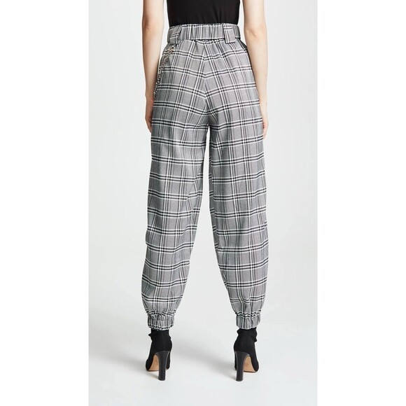 I AM GIA Women's Plaid Cobain Pants Cargo Stretch High Rise Size Small - Picture 2 of 10